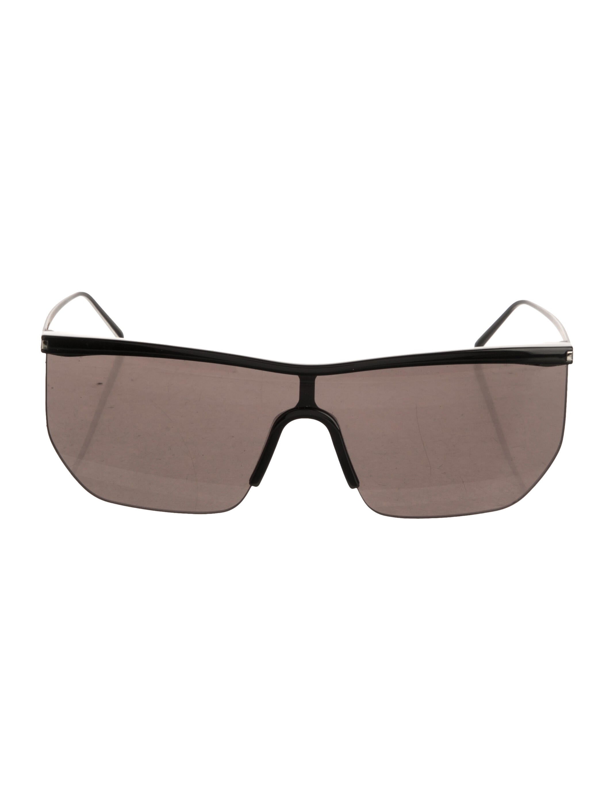 Saint Laurent Shield Mirrored Sunglasses